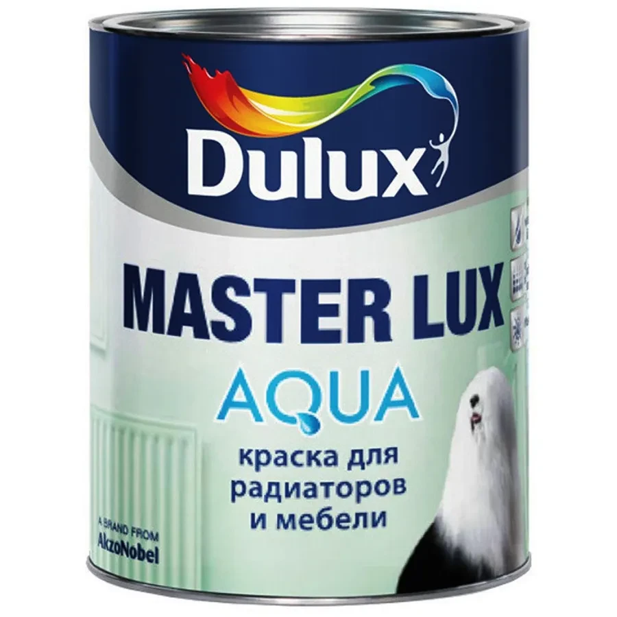 Краска DULUX MASTER LUX AQUA 40 / BW белый / 1л / COL - фото 1 - id-p101068927