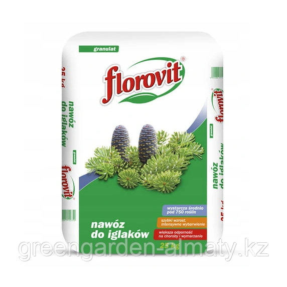 FLOROVIT Минеральное удобрение для хвойных растений, 25кг