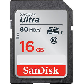 Карта памяти 16GB / 80MB/s Class 10  SanDisk SDHC UHS-I