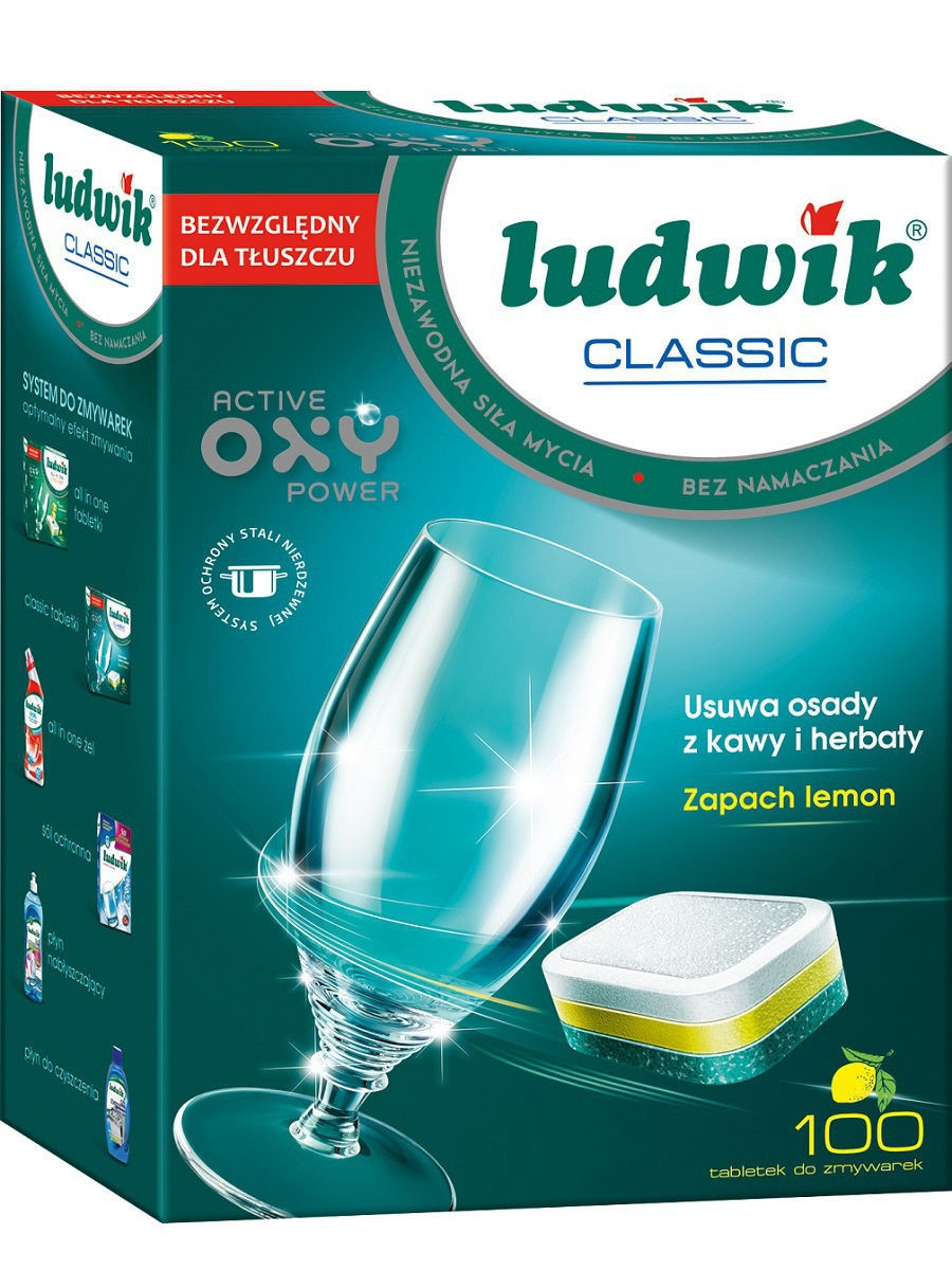 Таблетки для посудомоечных машин Ludwik Сlassic 100 шт. - фото 1 - id-p101070839