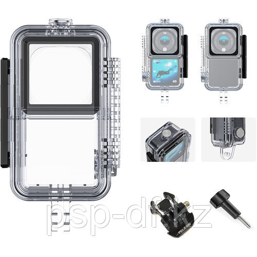 Аквабокс TELESIN Waterproof Housing Case для DJI Action 2 dual screen/power combo - фото 3 - id-p101071400