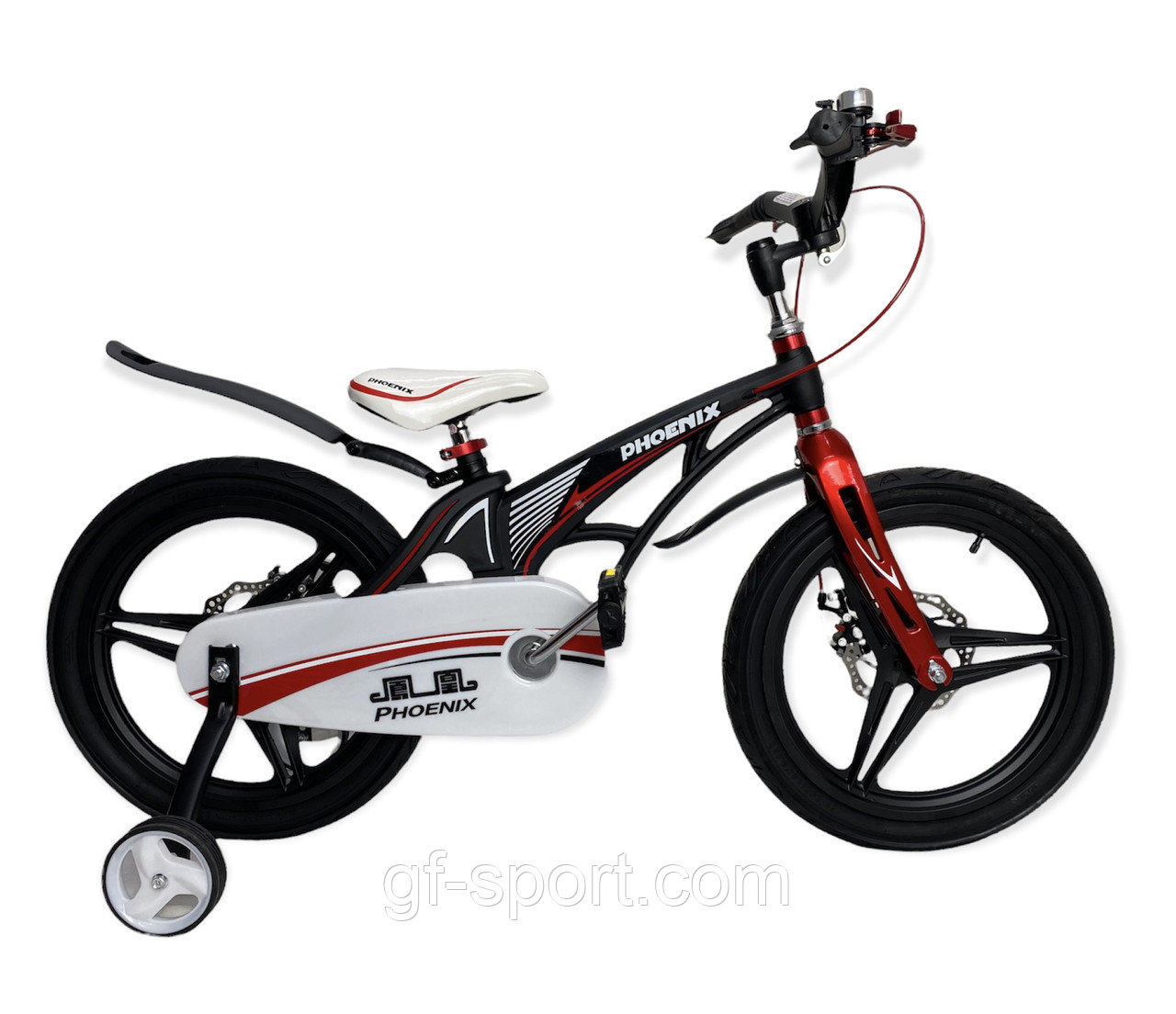 Велосипед Phoenix черный алюминиевый сплав оригинал детский с холостым ходом 18 размер (529-18)