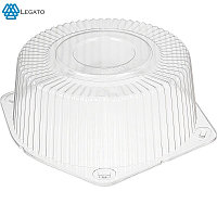 Упаковка для торта Емкость Т-245/1КВ (крышка) 150шт/кор. (Комус)