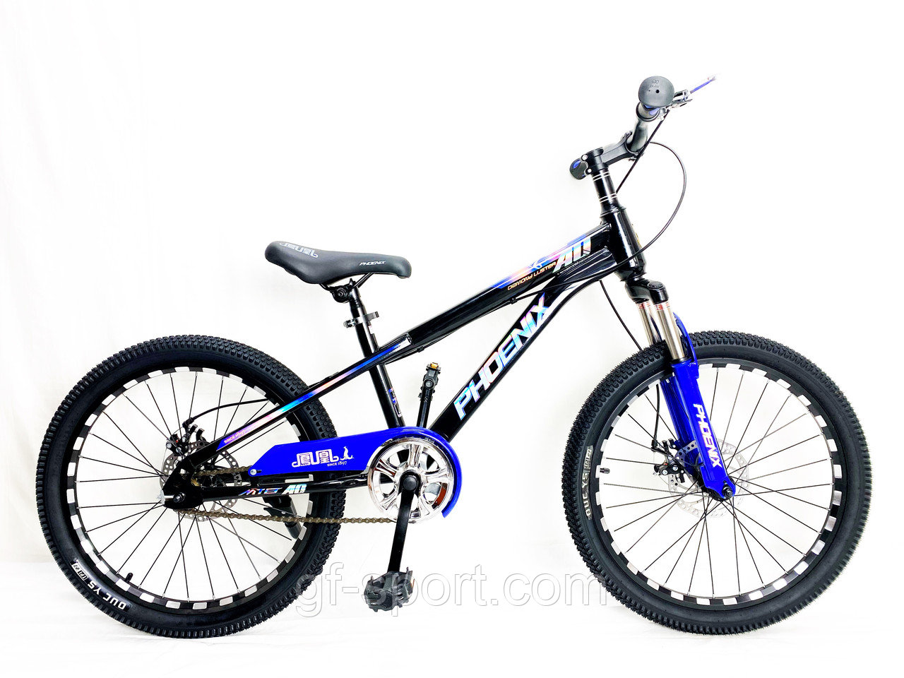 Велосипед Phoenix на дисковых тормозах синий оригинал детский с холостым ходом 20 размер (539-20)
