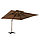 Зонт квадратный "Комфорт Lux" с вентиляцией (3х3м), бежевый, без утяжелителей, фото 3