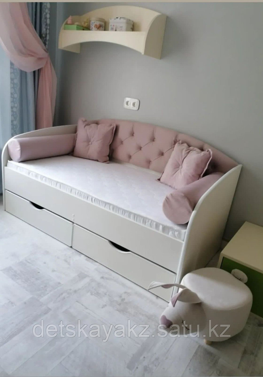 Кровать Тахта-диван подростковая розовая - фото 1 - id-p101079140