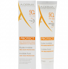 A-DERMA PROTECT SPF 50+ флюид солнцезащитный невидимый 40мл