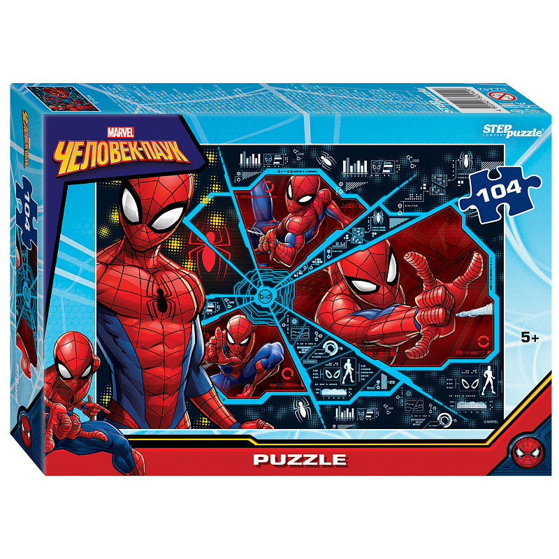 Мозаика "puzzle" 104 "Человек-паук (new 1)" (Marvel) - фото 1 - id-p101082643