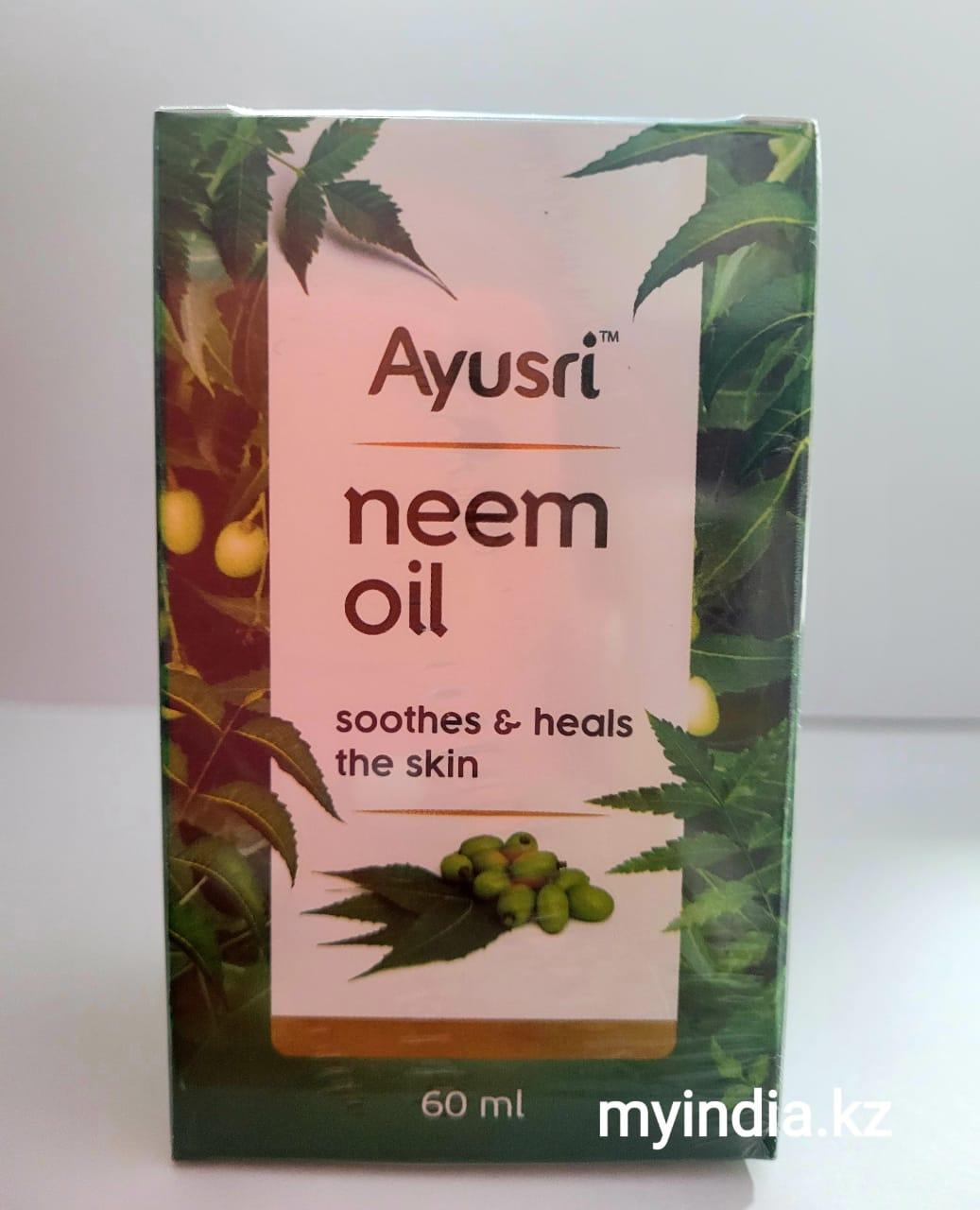 Масло Ним  (Neem oil AYUSRI), 60 мл.
