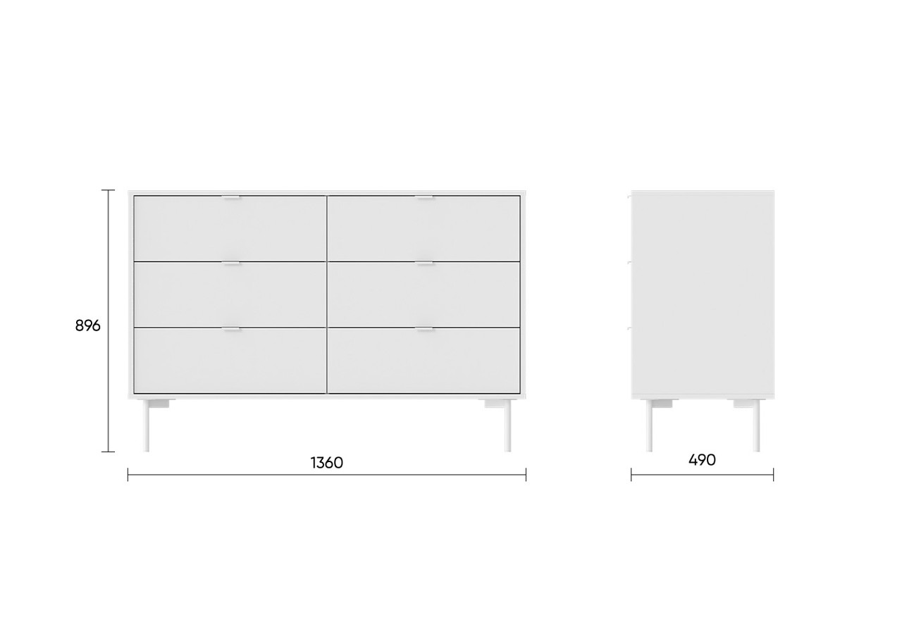 КОМОД HUB 6 ящиков - фото 9 - id-p101082981