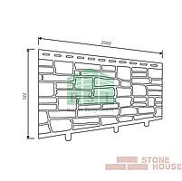 Фасадная панель акриловая Stone House (светло-серый сланец), фото 2