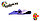 Коврики для йоги ART.FiT (61х183х0.6 см) TPE, с чехлом, цвета в ассортименте фиолетово-сиреневый, фото 6