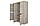 Шкаф 4-дверный Соренто дуб бонифаций 196,5х220х54,5 см, фото 4