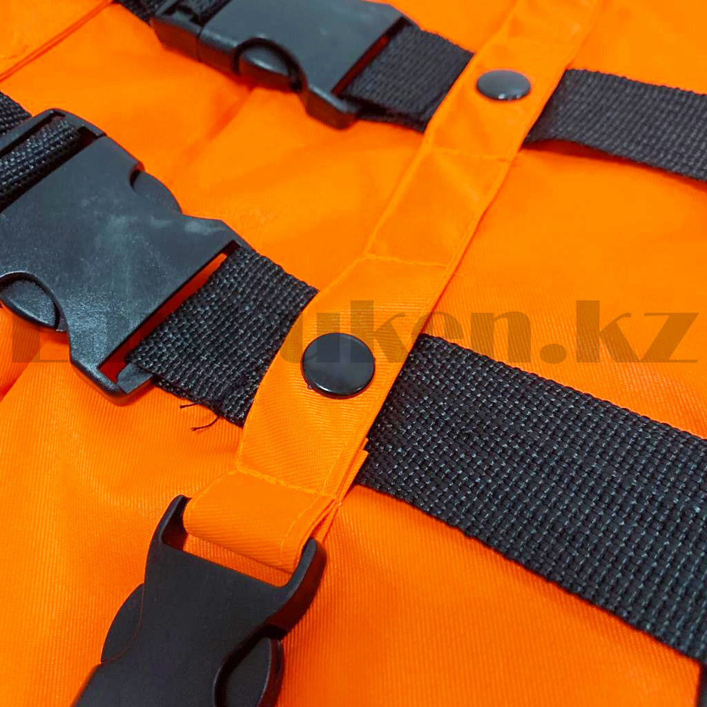 Спасательный жилет со свистком водонепроницаемый взрослый R and X оранжевый - фото 3 - id-p101102948