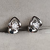 Золотые серьги с бриллиантами 0.25Ct VS2-SI1/M, EX-Cut, фото 3
