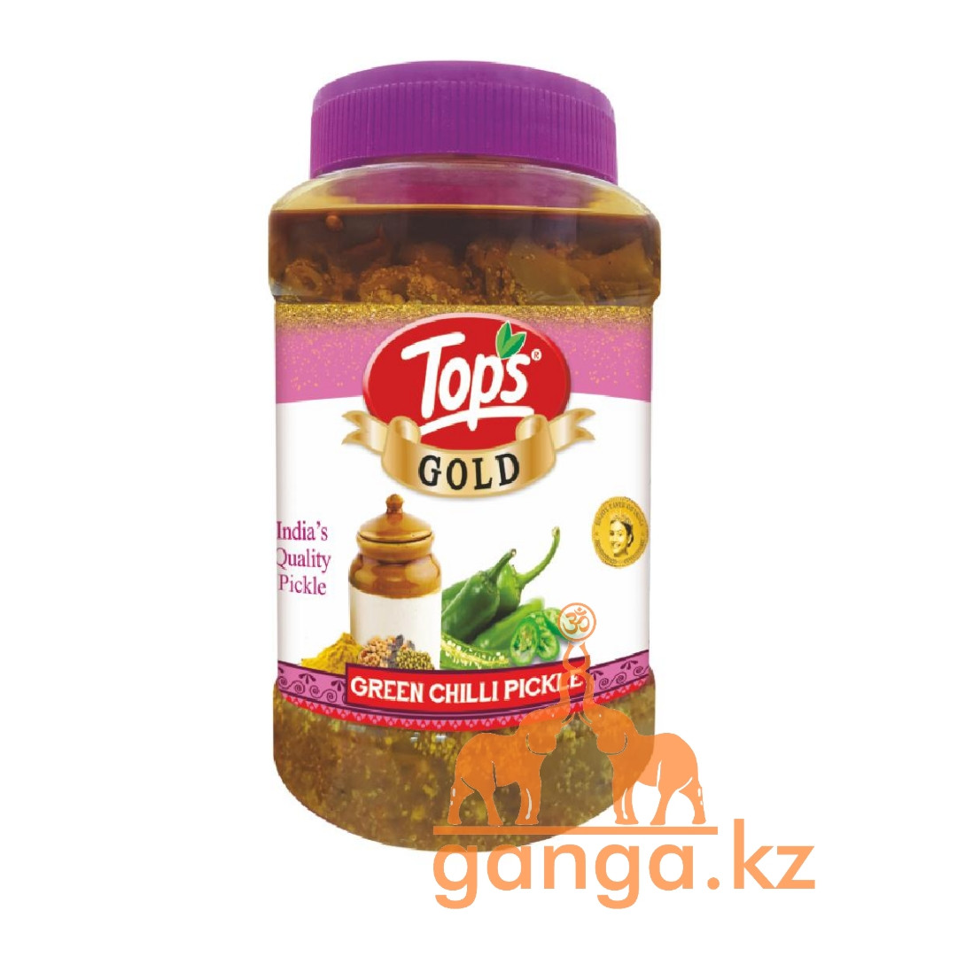 Пикуль с Зеленым Чилли перцем (Green chilli Pickle TOPS GOLD), 375 грамм