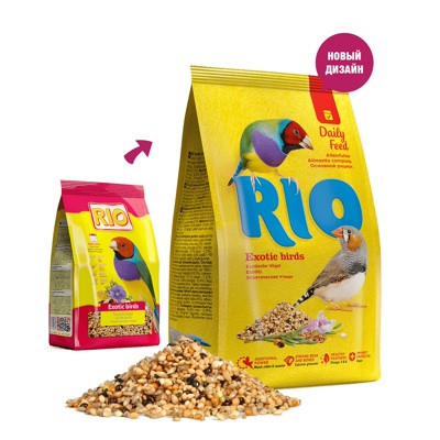 RIO Корм для экзотических птиц (амадины и т.п.), пакет 1 кг