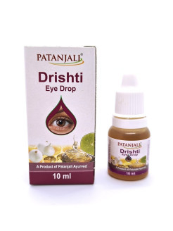 Капли для глаз Дришти, Патанджали (Drishti eye drop, Patanjali) 10 мл, воспаление глаз, конъюктивит, катаракта - фото 1 - id-p14100922