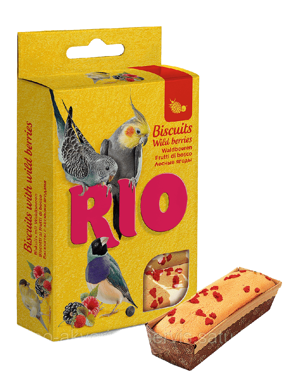 Rio Бисквиты для птиц с лесными ягодами, коробка 5х7 г.