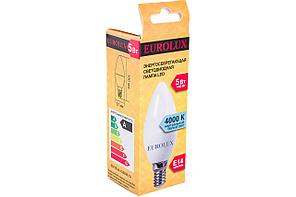 Лампа светодиодная EUROLUX LL-E-C37-5W-230-4K-E14, фото 5