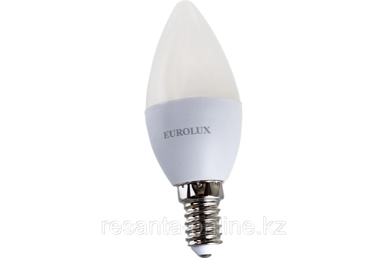 Лампа светодиодная EUROLUX LL-E-C37-6W-230-4K-E14 - фото 1 - id-p74980329