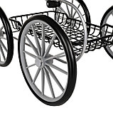 Кукольная коляска Pituso Pituso Шахматы Темно-серый, фото 5