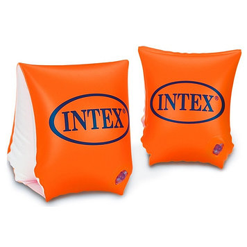Нарукавники для плавания Delux , оранжевые 3-6 лет , Intex 58642