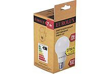 Лампа светодиодная EUROLUX LL-E-A60-7W-230-2,7K-E27, фото 2