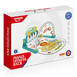 Развивающий коврик с пианино Huanger Цирк Голубой, фото 2