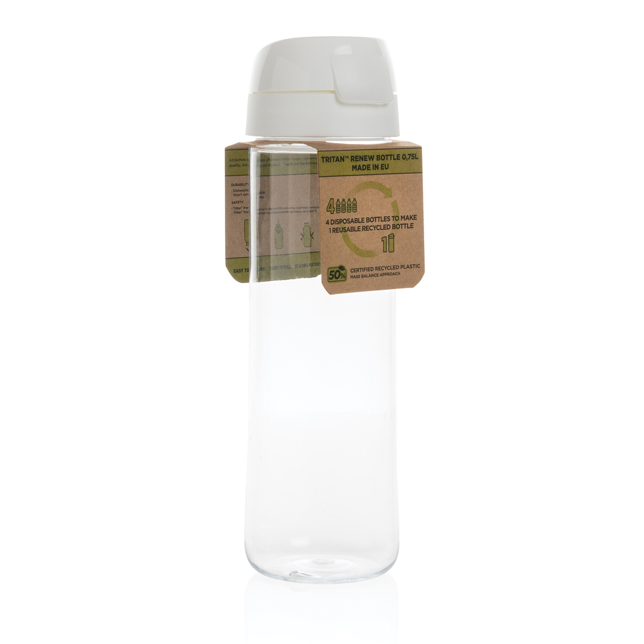 Бутылка Tritan Renew, 0,75 л, белый; прозрачный, , высота 25 см., диаметр 7 см., P433.473 - фото 8 - id-p101109025
