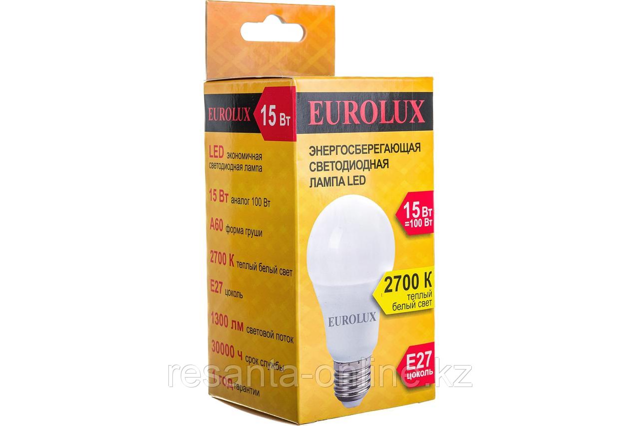 Лампа светодиодная EUROLUX LL-E-A60-15W-230-2.7K-E27 - фото 4 - id-p74980647