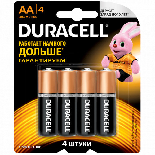 Duracell Basic AAx4 батарейка (052536) - фото 1 - id-p101112076