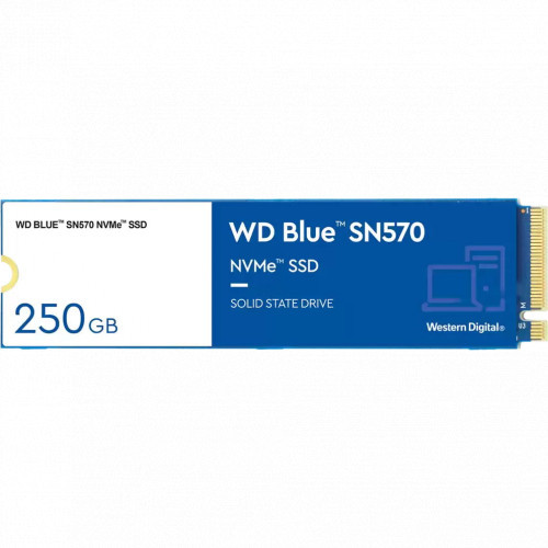Твердотельный накопитель 250GB SSD WD BLUE SN570 M.2 2280 NVMe WDS250G3B0C