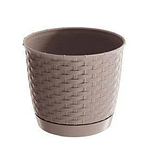 Горшок плетенный с поддоном Ratolla Round DRLO165 | Prosperplast, фото 4