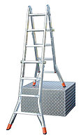 TELEMATIC Шарнирная телескопическая стремянка,4 х 5 перекладины (122322)