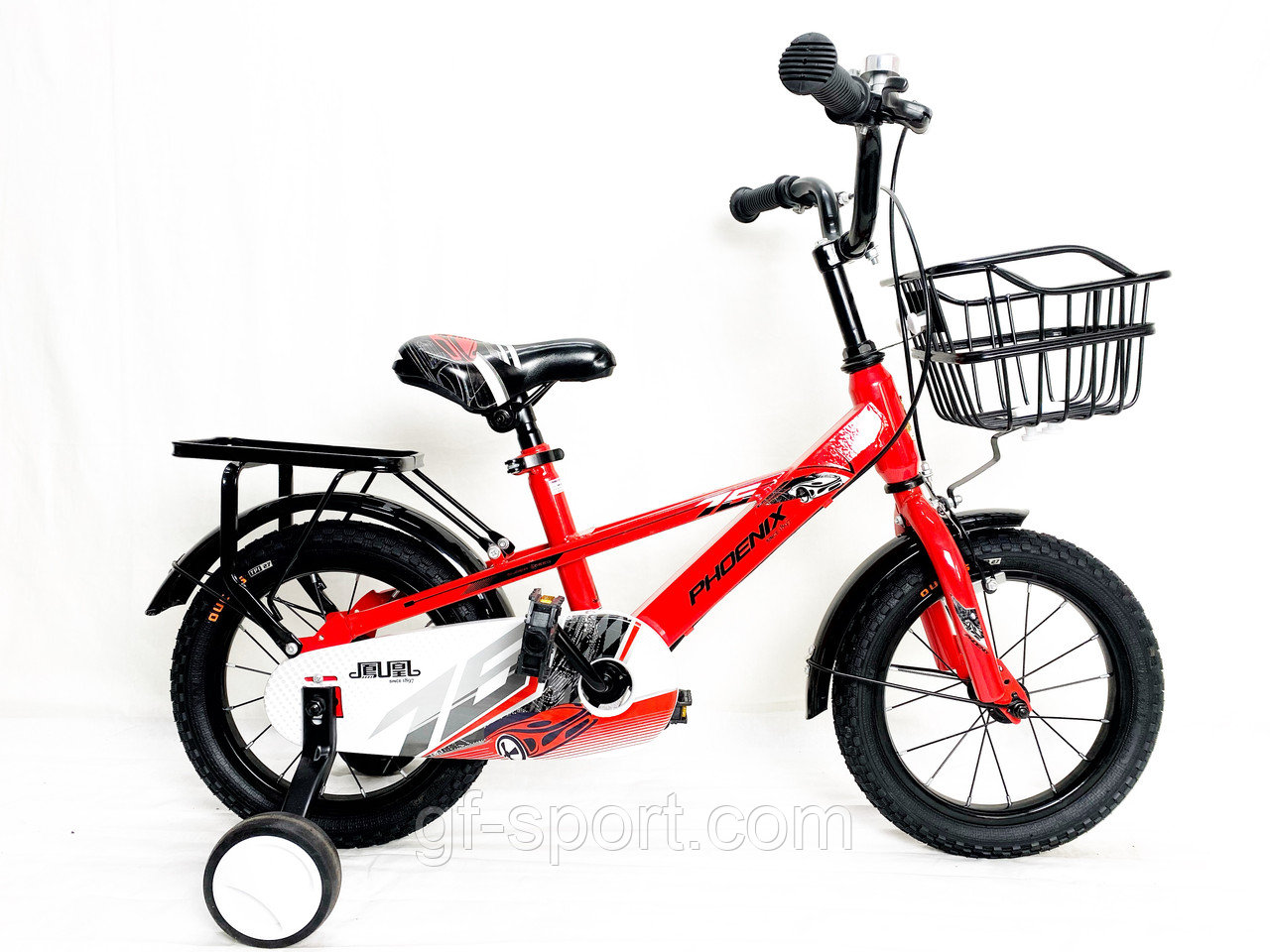 Велосипед Phoenix красный оригинал детский с холостым ходом 14 размер (544-14)