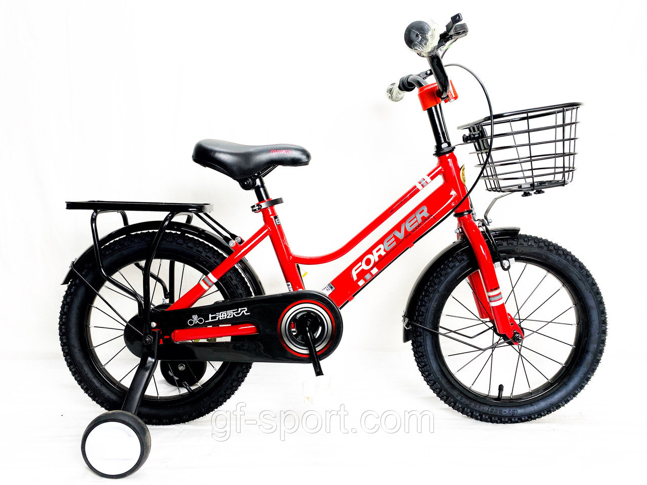 Велосипед Forever красный оригинал детский с холостым ходом 16 размер (545-16)