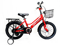 Велосипед Forever красный оригинал детский с холостым ходом 16 размер (545-16)