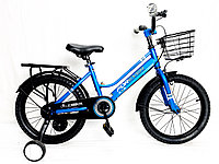 Велосипед Forever синий оригинал детский с холостым ходом 18 размер (545-18)
