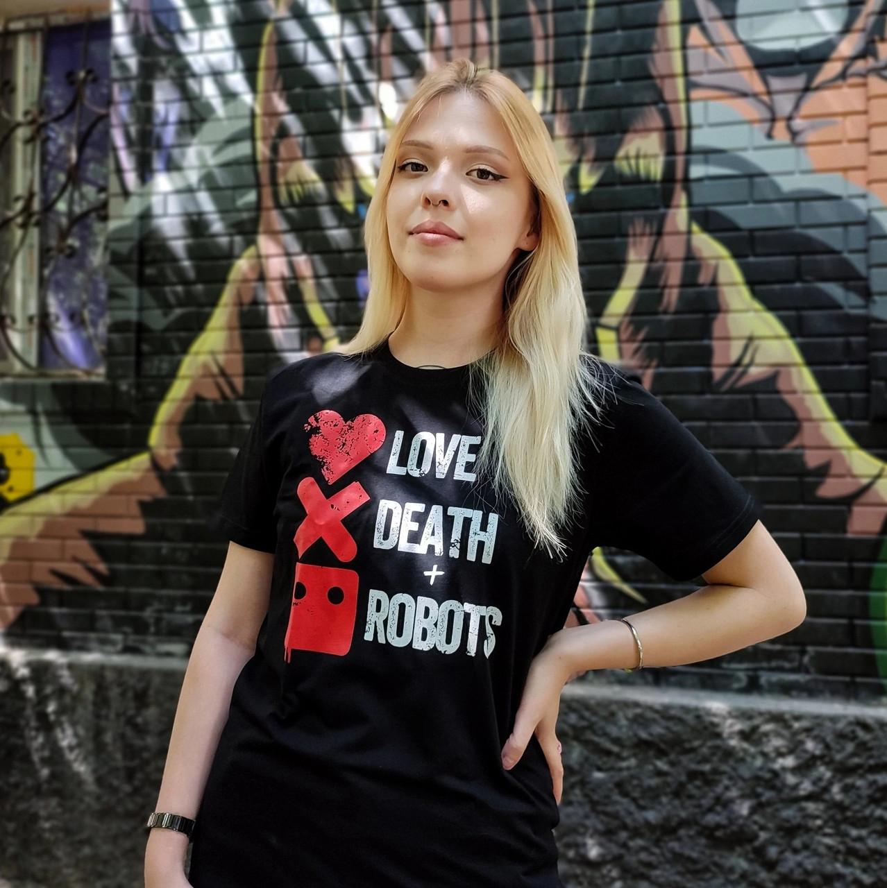 Футболка Любовь, Смерть и Роботы - Love, Death & Robots