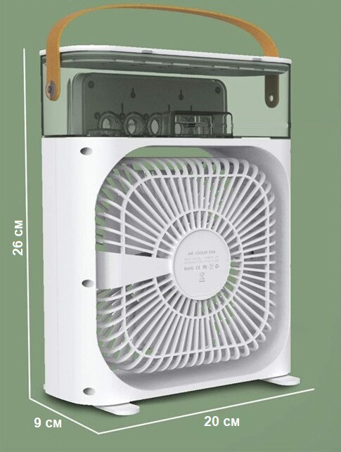 Мини кондиционер с увлажнителем воздуха Air Cooler fan - фото 7 - id-p93892302