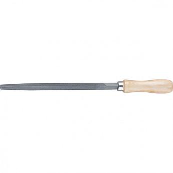 Напильник трехгранный, 150 мм, деревянная ручка Сибртех