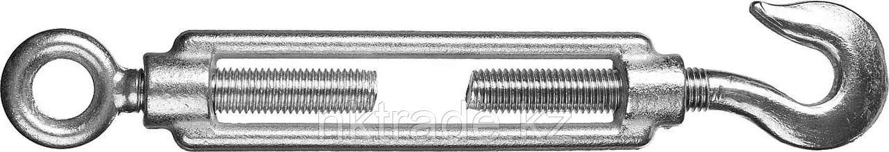 Талреп DIN 1480, крюк-кольцо, М10, 6 шт, оцинкованный, STAYER