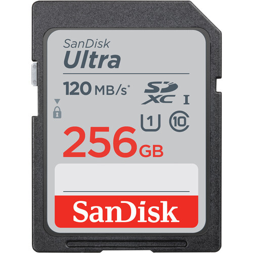Карта памяти SanDisk Ultra SDHC UHS 256Gb 120 MB/s