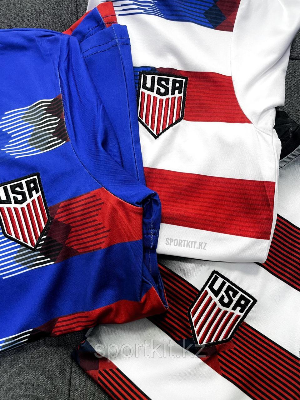 Трен футболка USA UA син разноц 2450-3 - фото 5 - id-p101135088