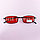 Солнцезащитные очки с красными стеклами UV 400 Alberto Casiano прямоугольные черные, фото 10