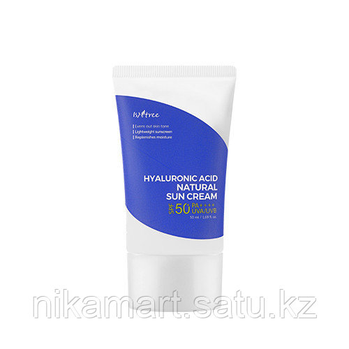 Увлажняющий солнцезащитный крем на физических фильтрах Isntree Hyaluronic Acid Natural Sun Cream - фото 1 - id-p98413831