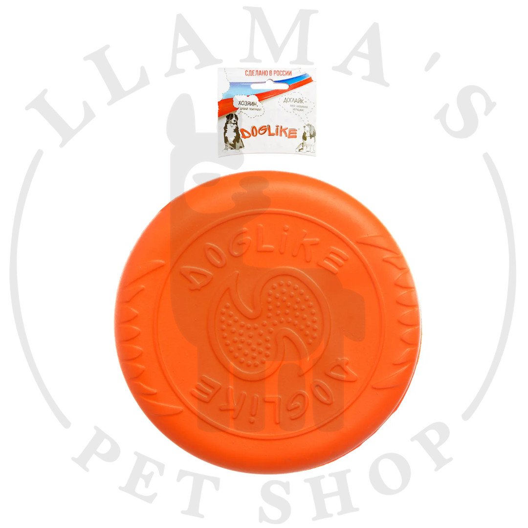 Игрушка для животных Doglike Тарелка для собак летающая Малая, оранжевый, диаметр 18 см - фото 1 - id-p101152347