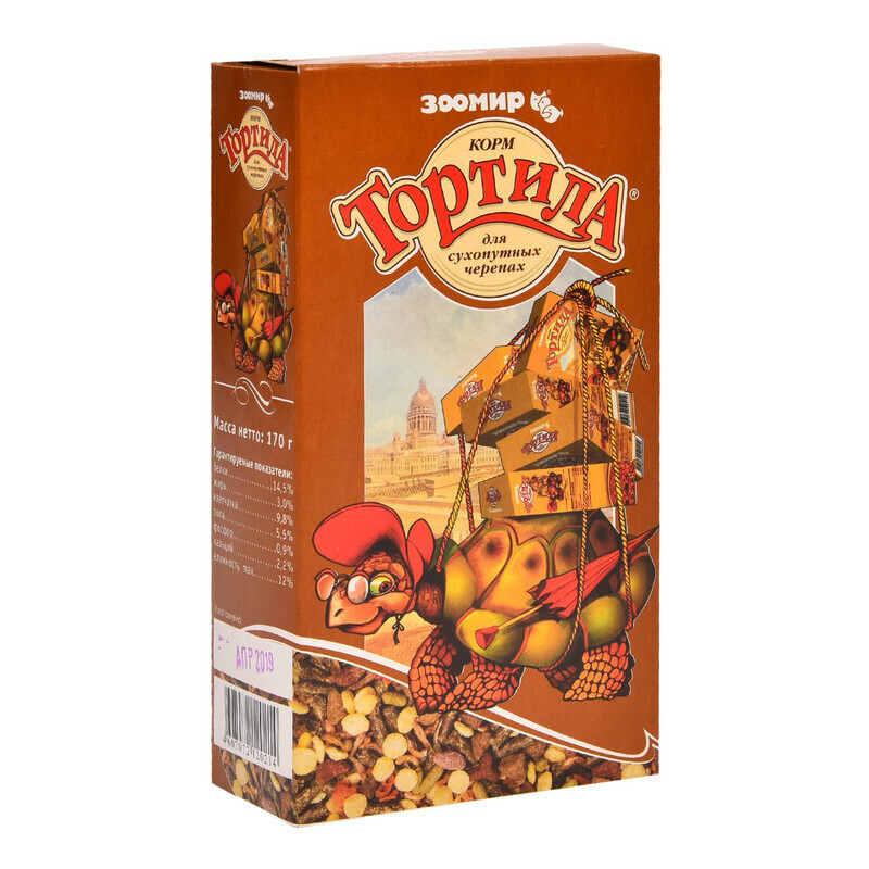 ТОРТИЛА 170гр. для сухопутных черепах. (1/24)