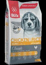 BLITZ Puppy Chicken, корм для щенков, 15кг